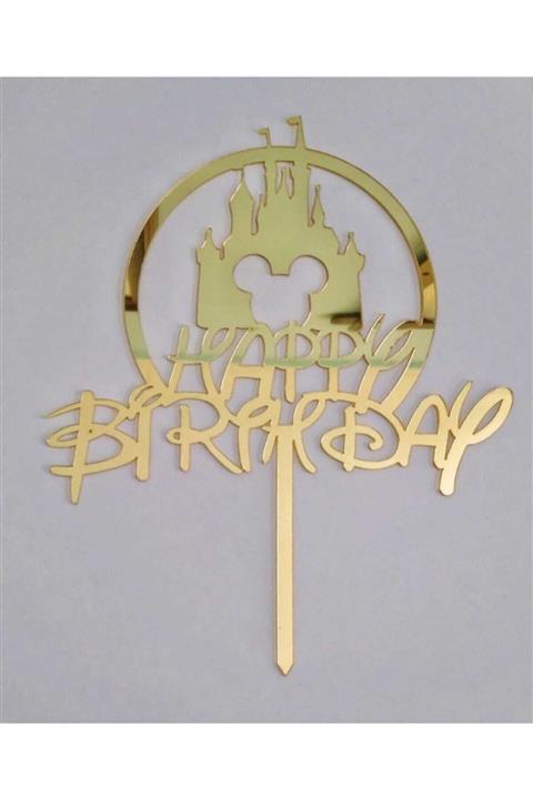 ASYATASARIM Pasta Süsü Happy Britday Pasta Süsü