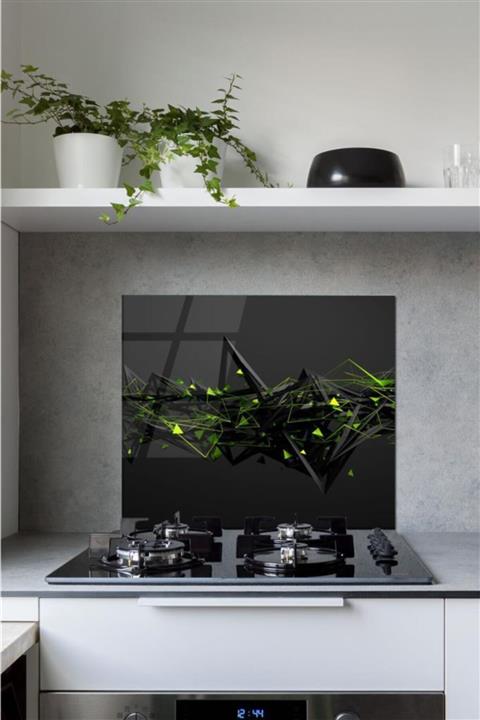 Saban 60 X 70 Cm Dijital Desenli Cam Ocak Arkası Koruyucu