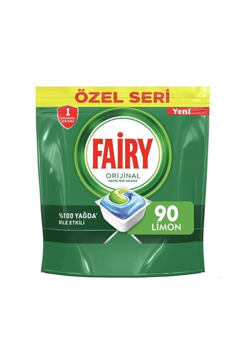 Fairy Hepsi Bir Arada 90 Yıkama Bulaşık Makinesi Deterjanı Tableti / Kapsülü Orijinal Özel Seri