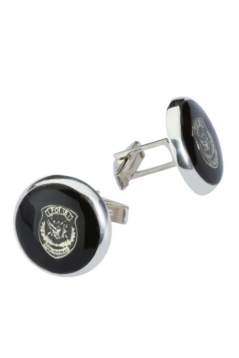 Anı Yüzük Polis Özel Harekat Amblemli Gümüş Kol Düğmesi