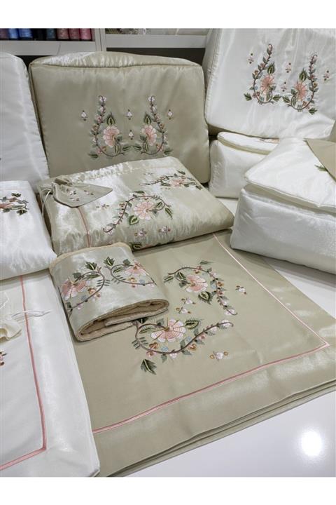 incisecrethome Seccade Seti Nakışlı 6 Parça