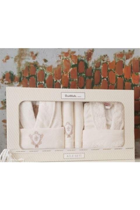 Özdilek Ece Aile Seti Krem Krem Man (l) Woman (m)