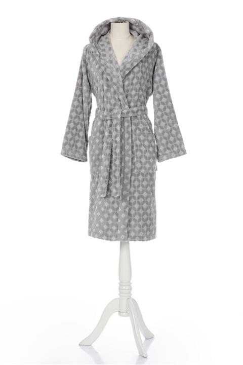 Özdilek Kapüşonlu Kadife Bornoz