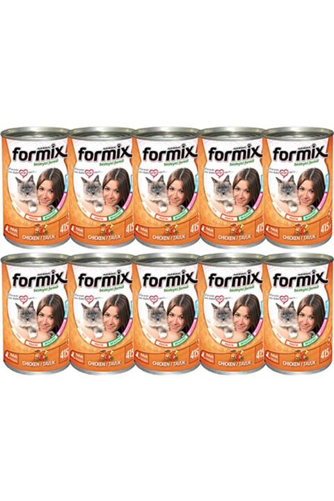 NUTRİTİOUS Formix Tavuklu Kedi Konserve 400 Gr 12 Adet