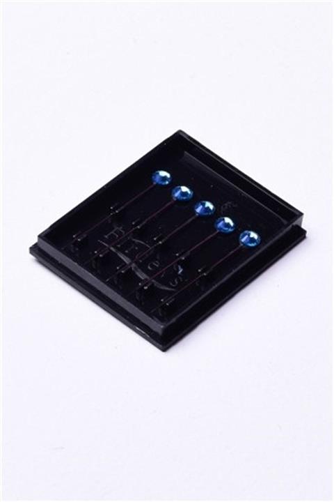 Firdevs Eşarp Şal İğnesi Saks 5'li