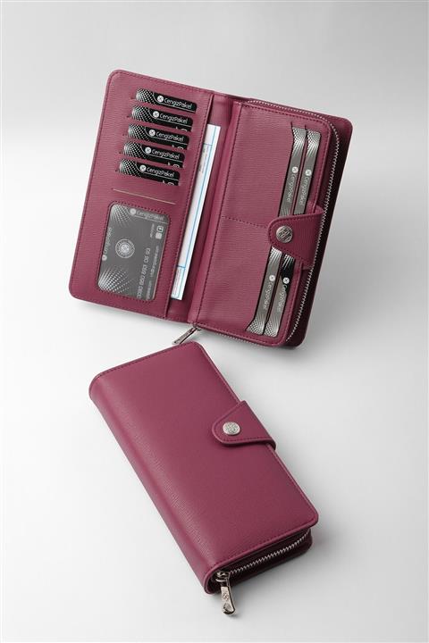 CENGİZ PAKEL Kadın Cüzdan Mürdüm-65204mt