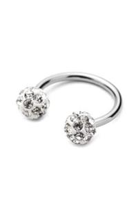 Eylülün Takısı Cerrahi Çelik Taşlı Piercing(iç Çap 8mm)
