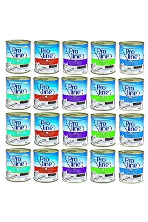 Pro Line Karışık Konserve Kedi Maması Kedi Konservesi 405 gr x 20 Adet
