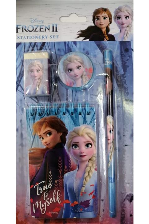 Mosokitap Disney Frozen Kalem, Kalemtraş, Silgi,not Defteri 4'lü Set Kırtasiye Seti Lisanslı