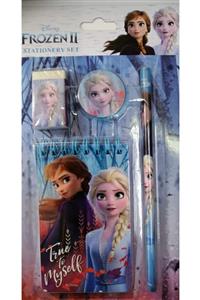 Mosokitap Disney Frozen Kalem, Kalemtraş, Silgi,not Defteri 4'lü Set Kırtasiye Seti Lisanslı