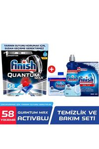 Finish Quantum Max 58 Kapsül Bulaşık Makinesi Deterjanı + Temizlik ve Bakım Seti