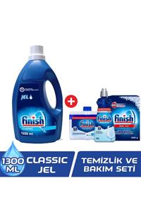 Finish Classic Jel 1300 ml Bulaşık Makinesi Deterjanı + Temizlik Ve Bakım Seti