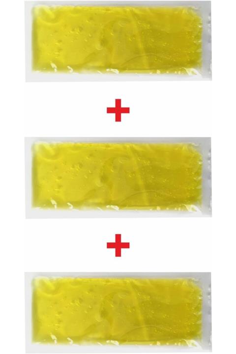 mege 3 Adet Soğuk Sıcak Jel Kompres Termojel 13x26 Cm Sarı