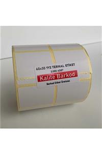 Kalite Barkod 40x30 Yy2 Termal Etiket | 6 Rulo Barkod Etiket |