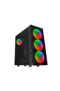 Rampage X-core 500w 4 Adet Rainbow Fanlı Pencereli Gaming Oyuncu Kasası