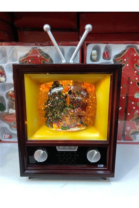 cosy home gift Lüx Kar Küresi Hediyelik Yılbaşı Noel Baba Çam Ağaçlı Büyük Boy Kar Motorlu Işıklı Müzikli