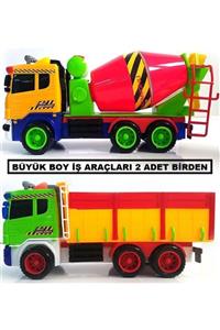 OYUNCAKSAHİLİ Beton Mikser Ve Ambar Kamyonu 2'li