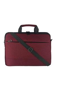 Beutel Unisex 13-13.3-14 Inç Uyumlu Su Geçirmez Macbook Notebook Laptop Çantası - Ok- Bordo