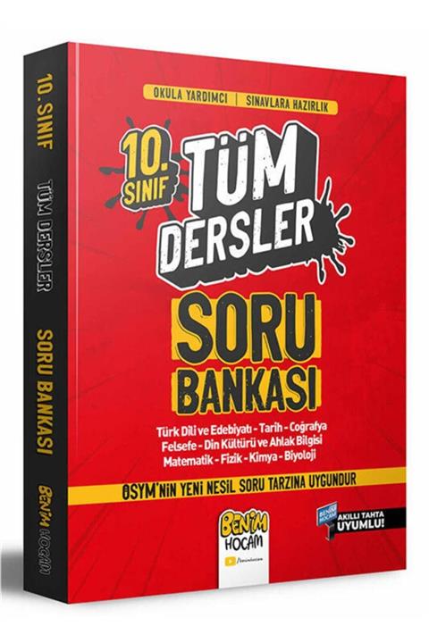 Benim Hocam Yayınları 2022 10. Sınıf Tüm Dersler Soru Bankası