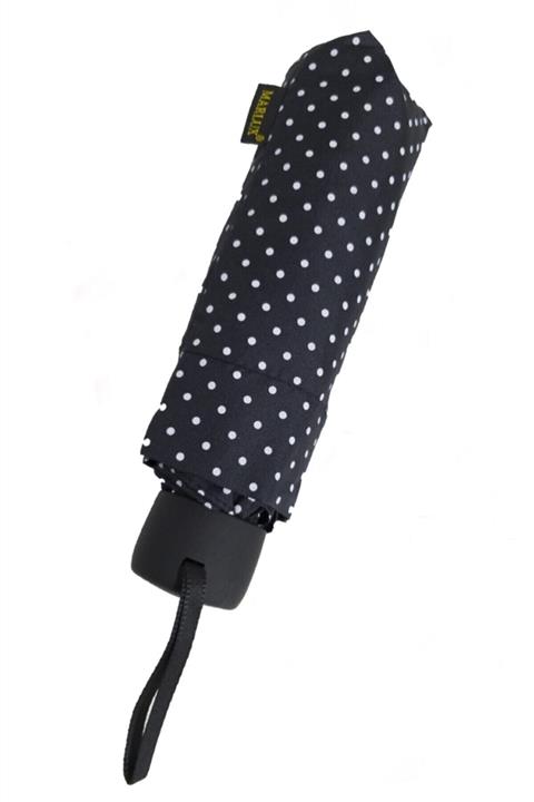 Marlux Mini Cep Boy Siyah Puanlı Kadın Şemsiye 17 cm 7 Tel