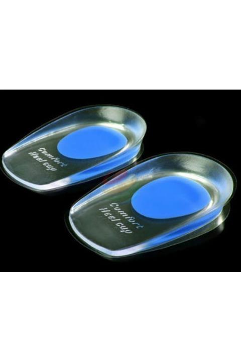 GÖKMUR Şeffaf Topuk Dikeni Tabanlık Mavi