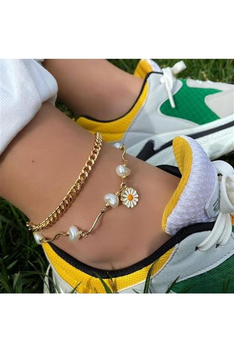 Mysoho Accessories Kadın Papatya Kombin Halhal