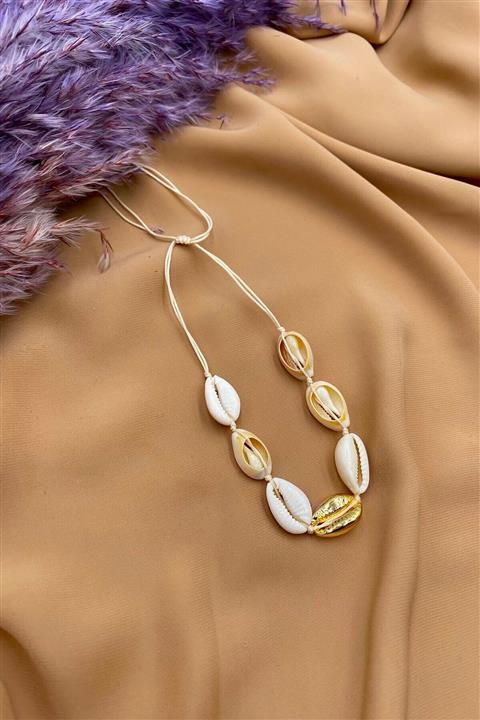 Eylülün Takısı Ipli Deniz Kabuğu Halhal