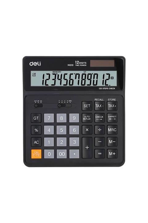 Deli Hesap Makinesi Smart 12 Hane Siyah M01020