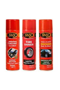 SMX Susuz Motor Temizleme Spreyi / Lastik Parlatma Spreyi / Tampon Yenileyici / Plastik Yenileyici