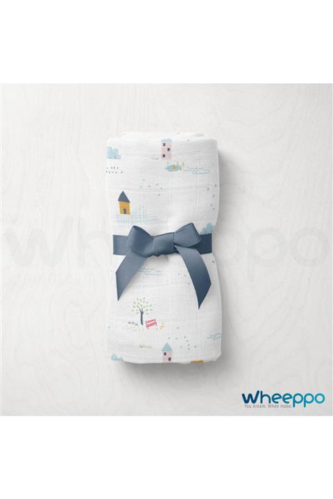 Wheeppo Müslin Bebe Battaniyesi Çiftlik 120x120
