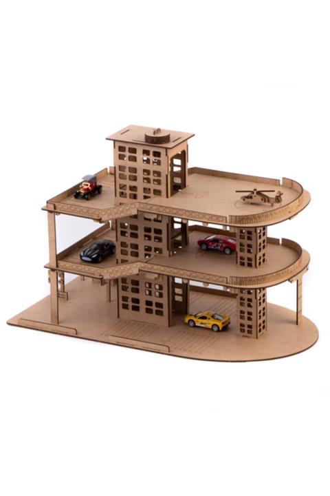 Aydede Yayıncılık Ahşap Asansörlü Otopark 66 Parça