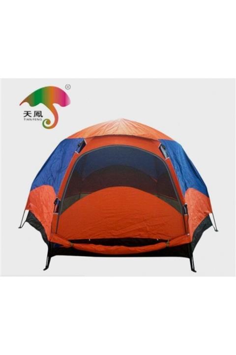 DMB STORE Tam Otomatik 6-8 Kişilik Hexagonal Su Geçirmez Çadır Kamp Çadırı Aile Boyu