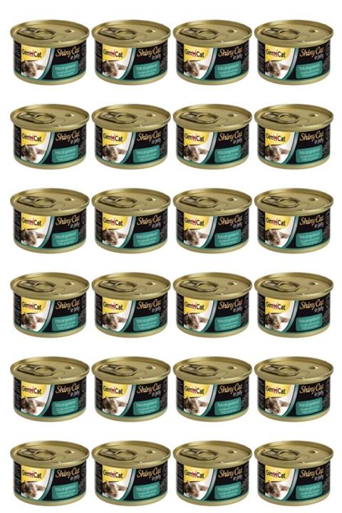 Gimcat Shinycat Tavuklu Karidesli Konserve Kedi Maması 70 gr X 24 Adet