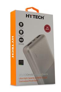 Hytech Hp-c20 20000mah Powerbank 2 Usb Port Beyaz Taşınabilir Pil Şarj Cihazı