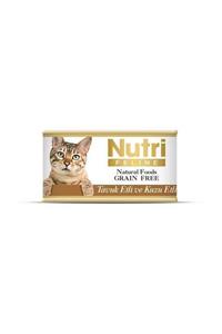 Nutri Feline Tahılsız Tavuk Etli Kuzulu Konserve Kedi Maması 85gr