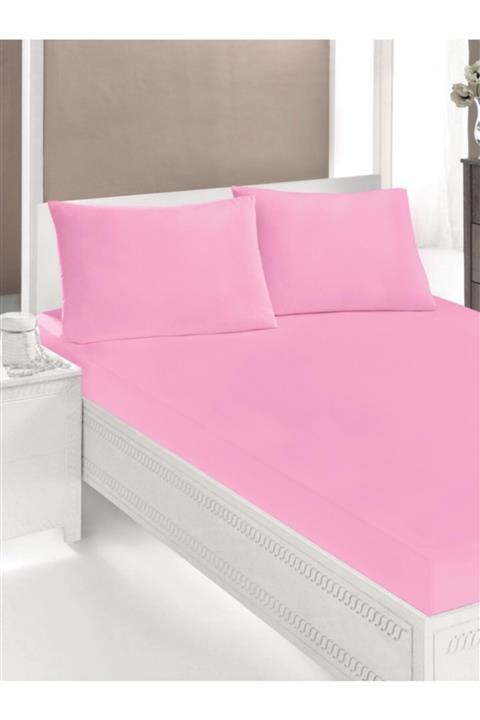 İdaş Lastikli Çarşaf Seti 180 X 200 Pembe