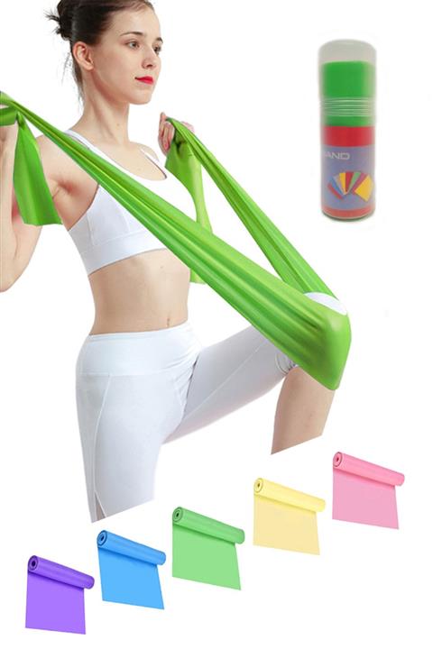 Yukon 150 Cm X 15 Cm - Pilates Bandı Tüplü Pilates Direnç Lastiği Streç Bant