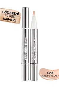 L'Oreal Paris True Match Göz Kremi İçeren Kapatıcı  2'si 1 Arada  1-2R Rose Porcelain