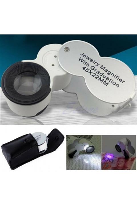 yakpen Mini Işıklı Büyüteç Lup Kuyumcu Saatçi Büyüteç Yp-3122