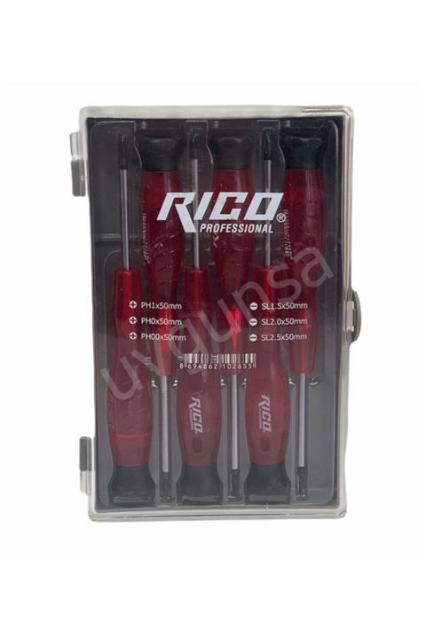 Rico 6 Parça Saatci Tornavida Seti Takımı 50 MM