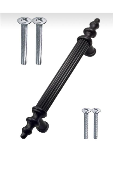 CSK.AKS Azimkar Hırdavat Kumru Boy Kulp Mat Siyah 96 Mm Dolap Vestiyer