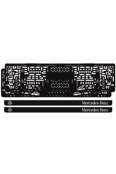Ömr Dizayn Hediye Lazer Kesim -mercedes Benz Logolu- Takmatik Plakalık