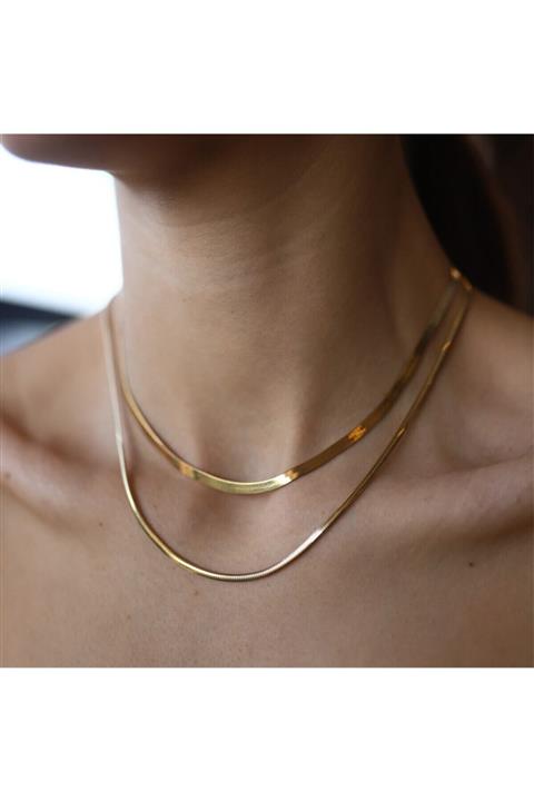 Aypa Mücevher Italyan Ezme Altın Zincir