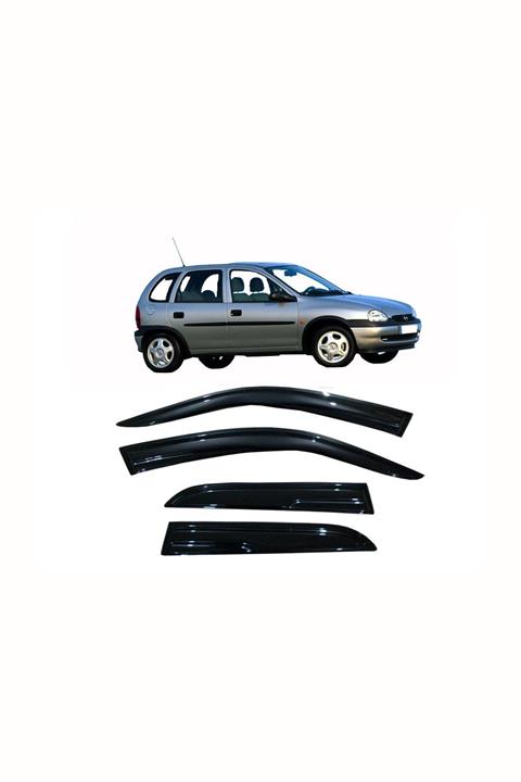 Carda Opel Corsa B Cam Rüzgarlığı 1996-2000 Uyumlu 4 Parça