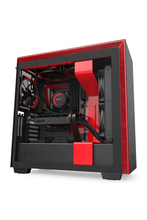 Nzxt H710i Temperli Cam E-atx Midtower Siyah Kırmızı Kasa Psu Yok