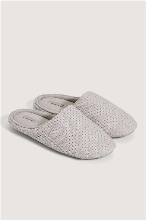 Oysho Vizon Rengi Dokuma Basic Terlik