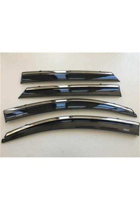 Niken Ford Focus Uyumlu  3 Kromlu Cam Rüzgarlığı Krom Rüzgarlık 2012 -2018