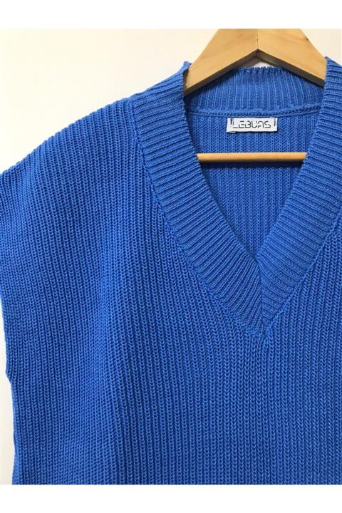 LEBUAS Triko Süveter-uzun-v Yaka-selanik Örgü