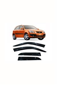 CARDANADAM Kia Rio Cam Rüzgarlığı 2008 Model Hb Kasa Uyumlu Parlak Siyah 4 Parça