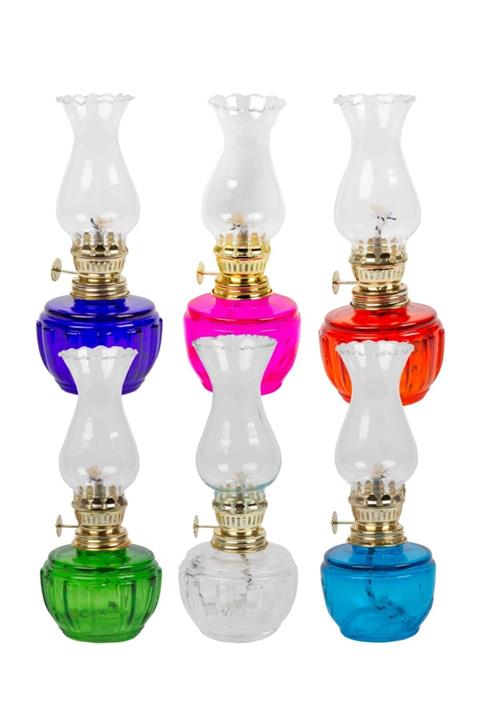 ŞEHRİMOSTARKIRK1 6 Adet Gaz Lambası Muhteşem Renkler Set